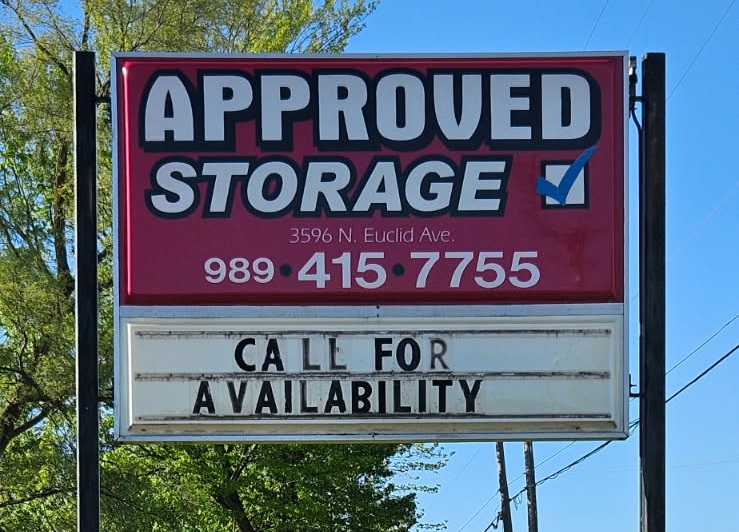 Approved Storage Sign